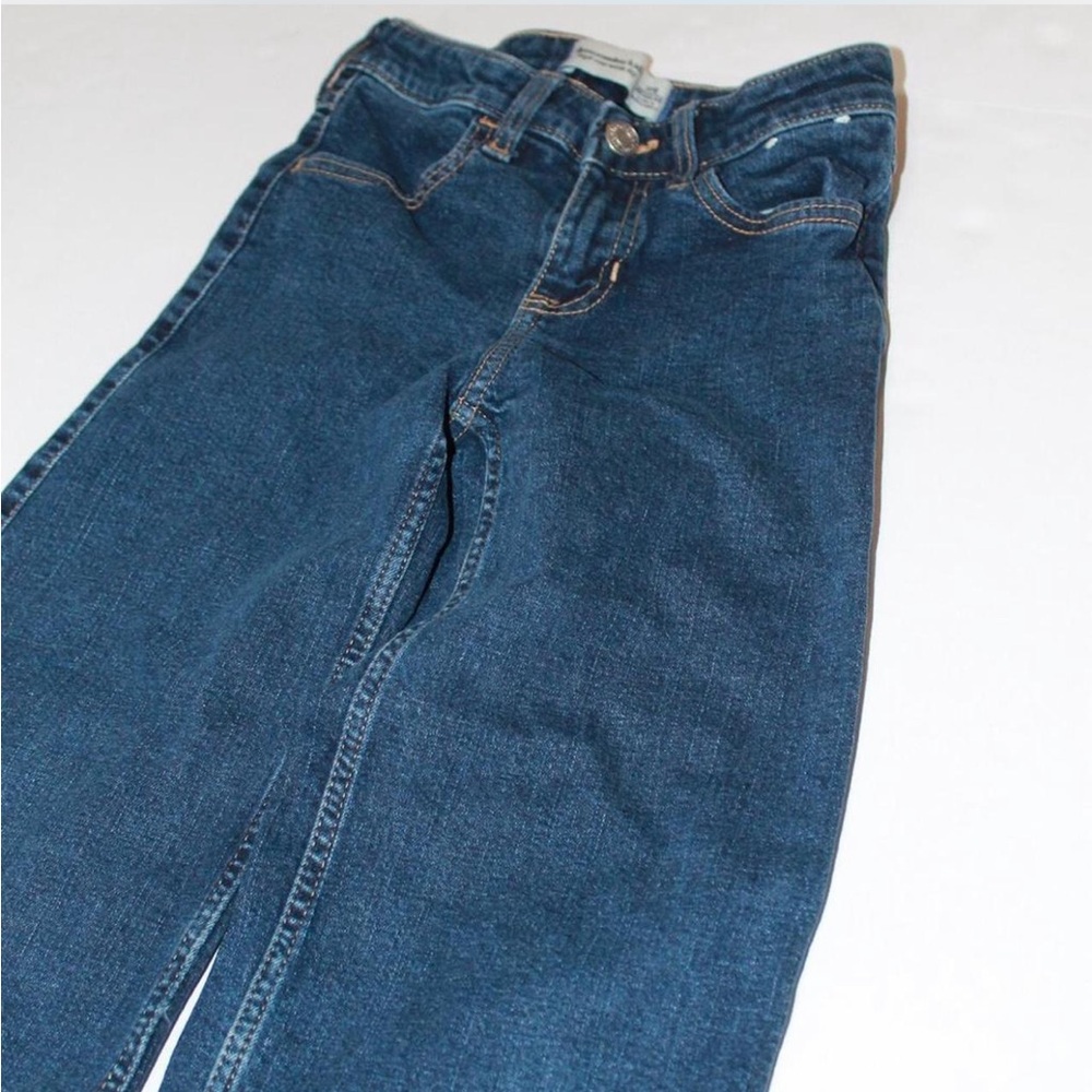 Abercrombie Kids Jeans Duo - Dark Indigo & Light Blue Floral - Picture 2 of 6
